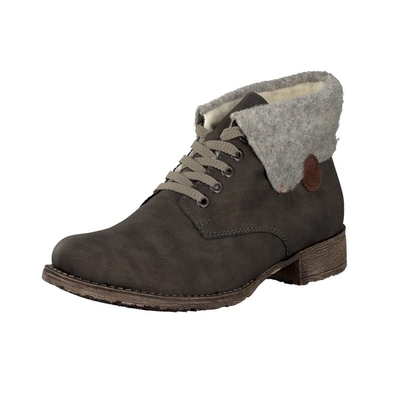 Botas Rieker 708B3-46 Para Mulher - Cinzentas